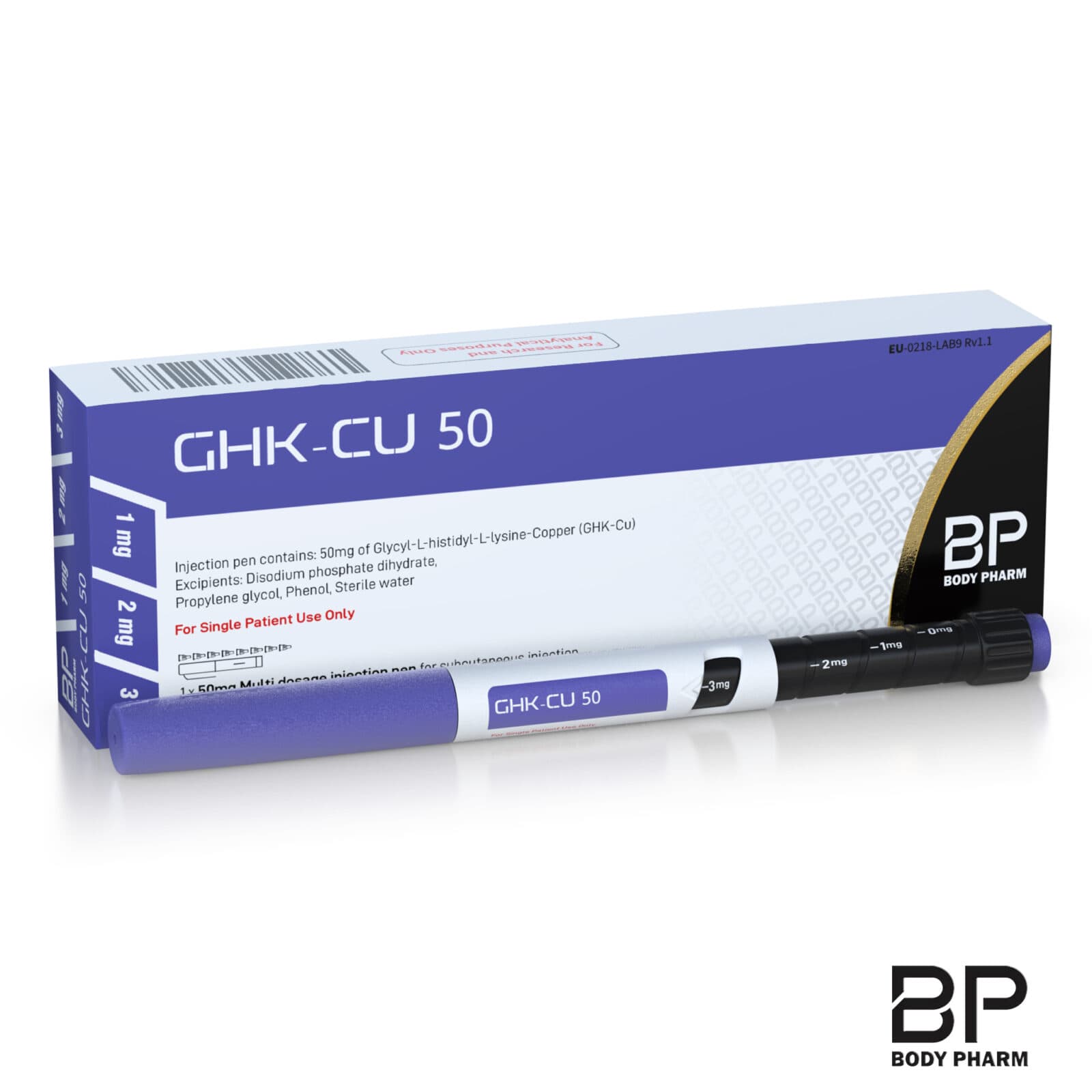 Body Pharm GHK-Cu 50mg Pen — research use only