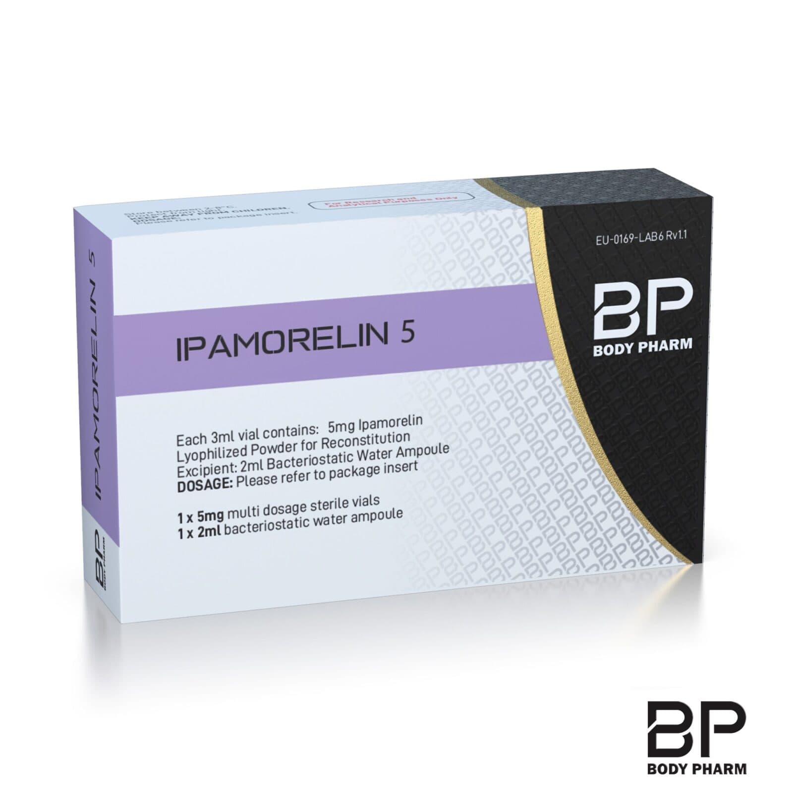 Body Pharm Ipamorelin 5mg Vial — research use only