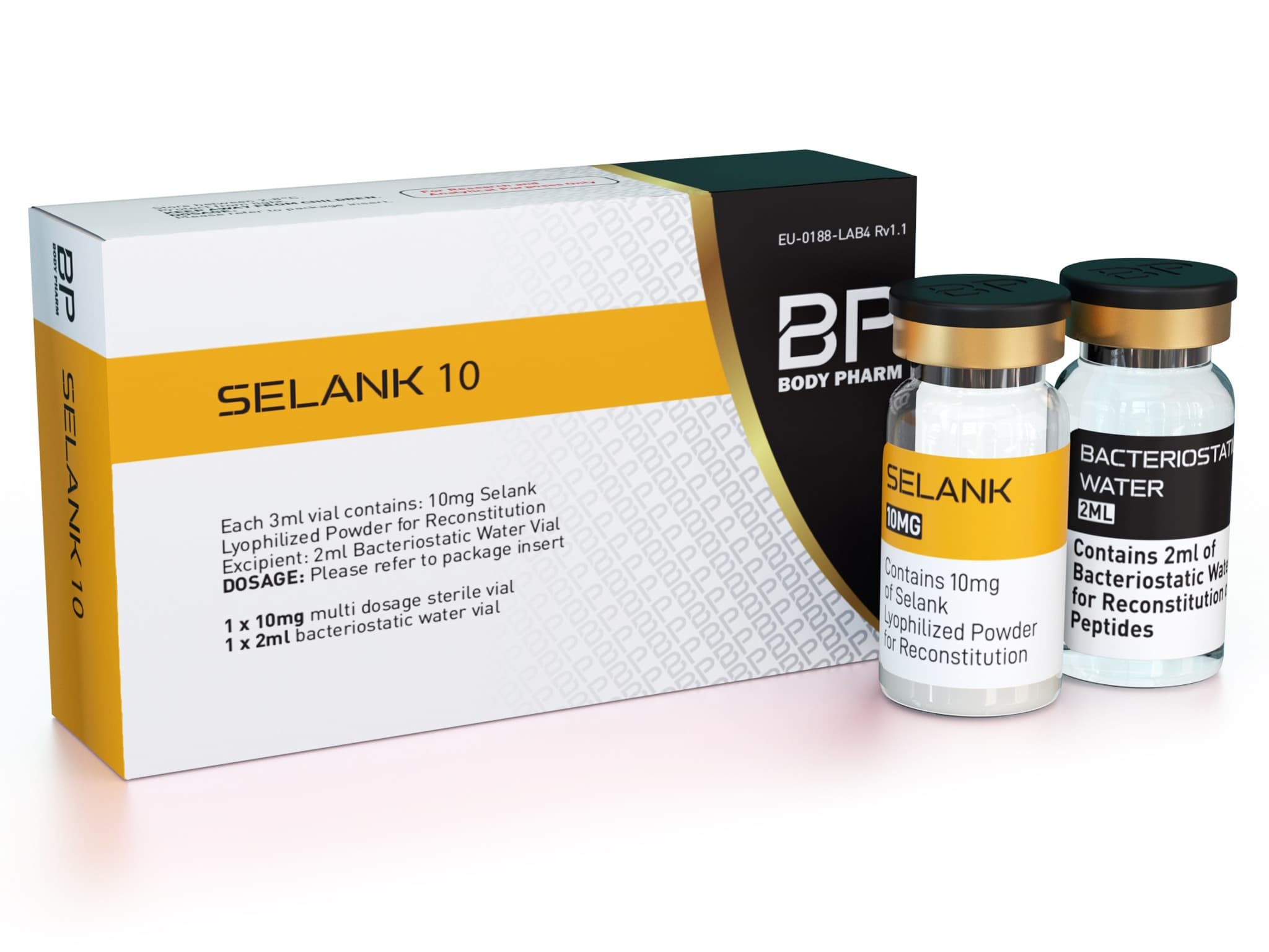 Body Pharm Selank 10mg Vial — research use only