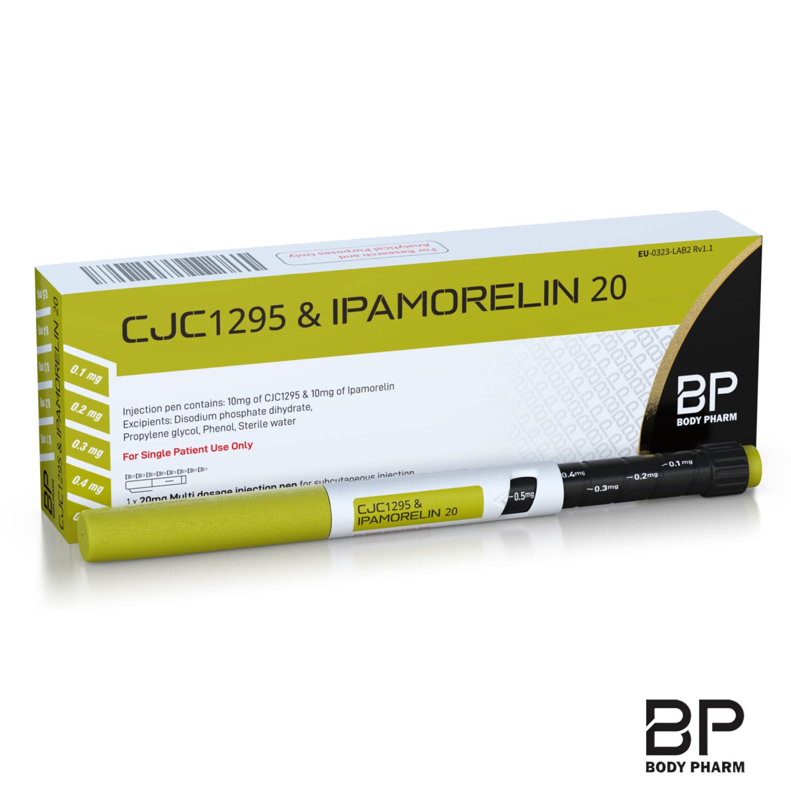 Body Pharm CJC-1295 + Ipamorelin 20mg Pen — research use only