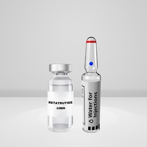 BeSkinny Retatrutide 10mg Vial — lyophilised powder, sealed glass vial, research use only